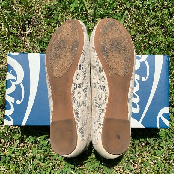 Lucky Brand Laced Cream Ballet Flats - Picture 5 of 12